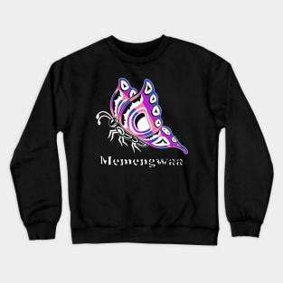 Memengwaa (Butterfly) Genderfluid Pride Crewneck Sweatshirt